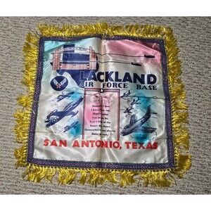 New Vintage US Air Force Lackland San Antonio TX AFB Sister Poem Pillow Case